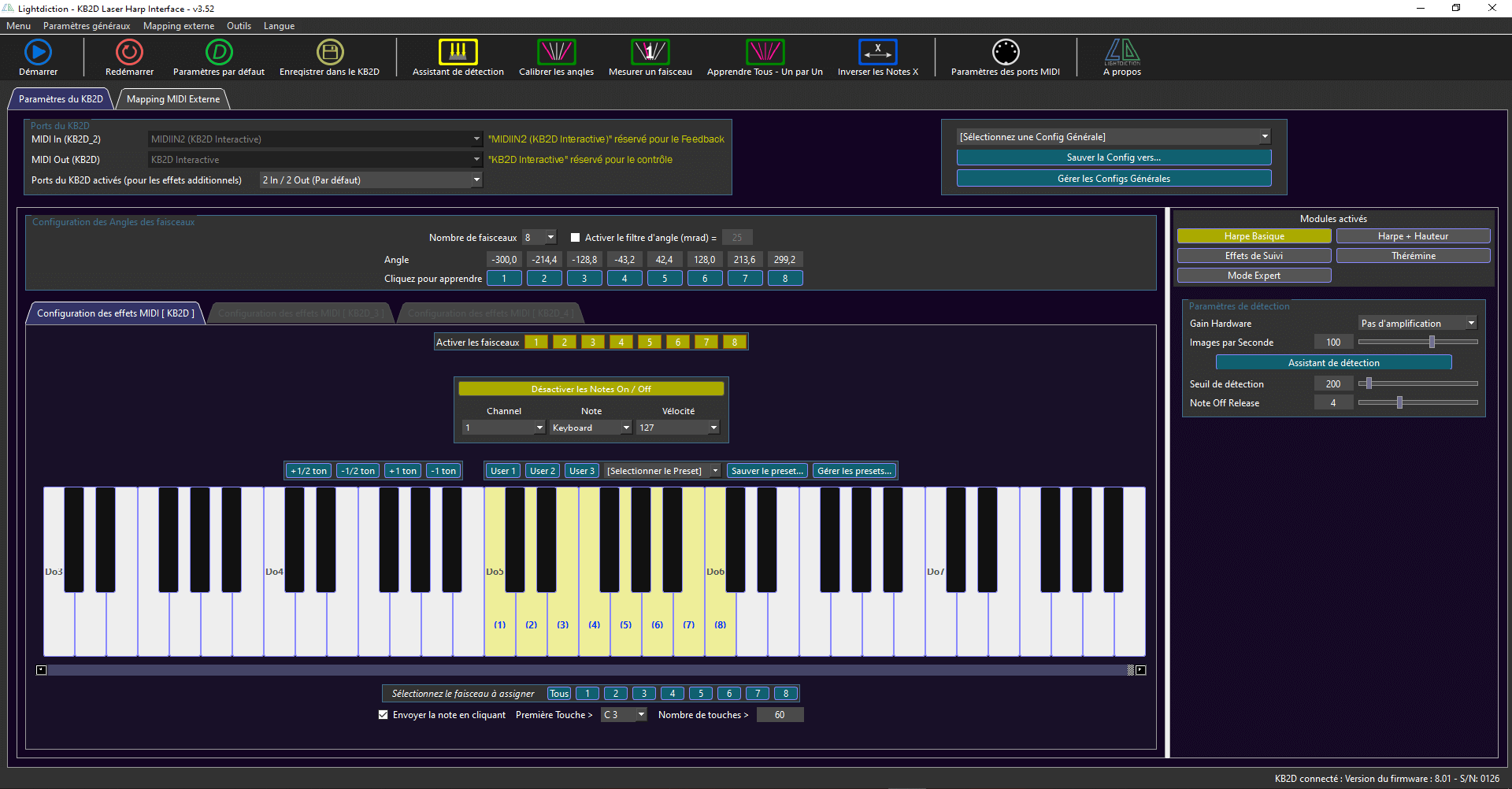 Interface KB2D