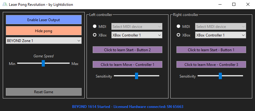 Photo Pong configured